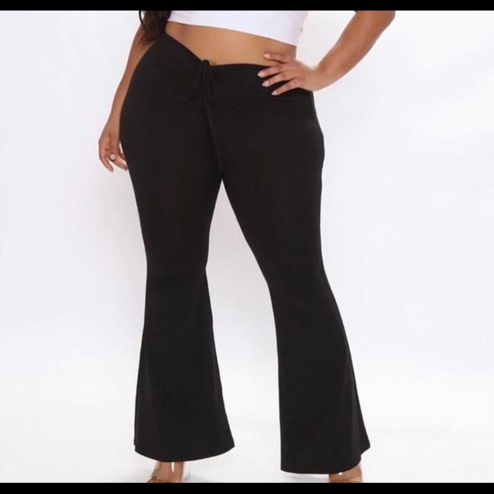 Fashion Nova “My First Choice” Flare Pants Black